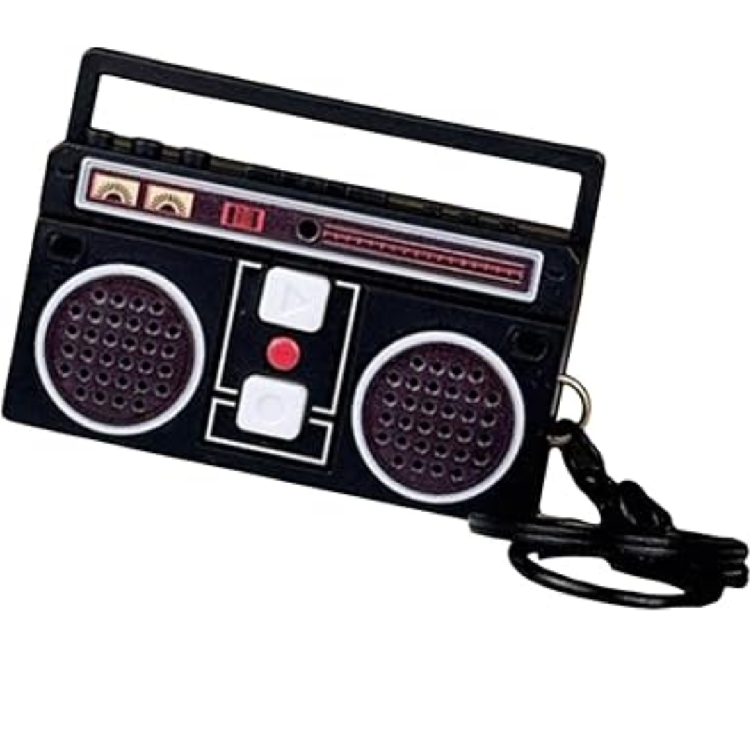 Llavero Radio Retro Con Grabadora De Audio