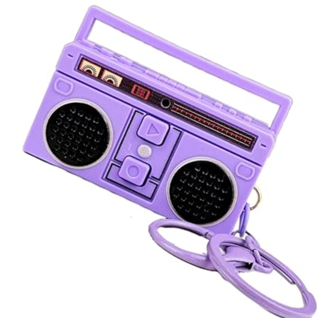 Llavero Radio Retro Con Grabadora De Audio