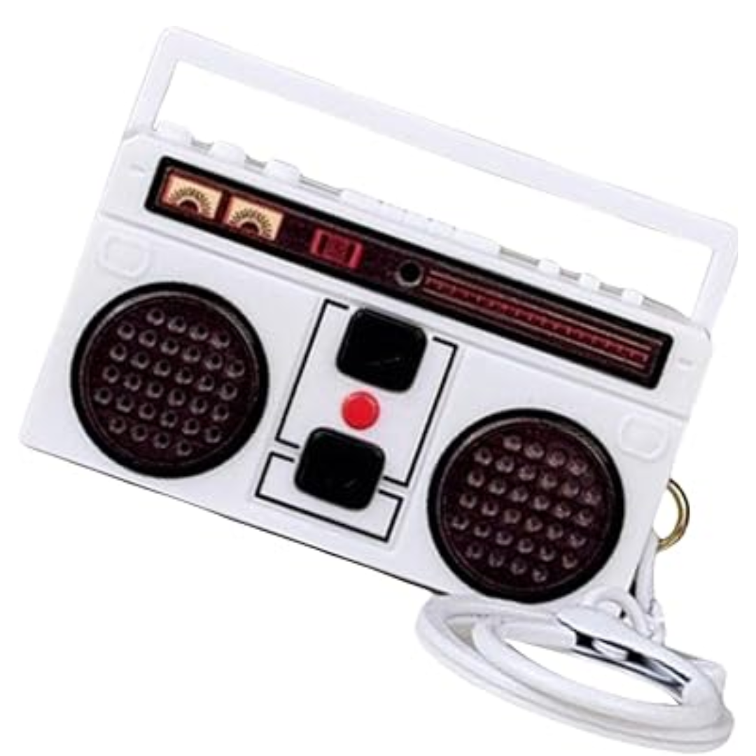 Llavero Radio Retro Con Grabadora De Audio