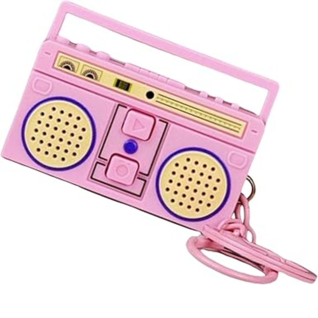 Llavero Radio Retro Con Grabadora De Audio