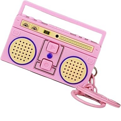 Llavero Radio Retro Con Grabadora De Audio